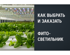 Как выбрать и заказать фитосветильник. Калькулятор расчета.